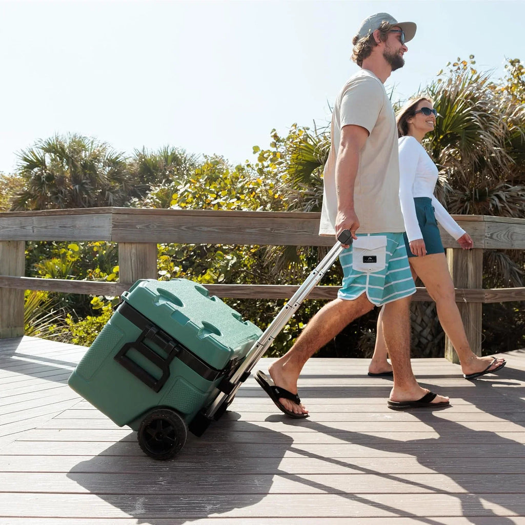Glacière à roulettes Igloo 52 pintes, glacière rigide isolée