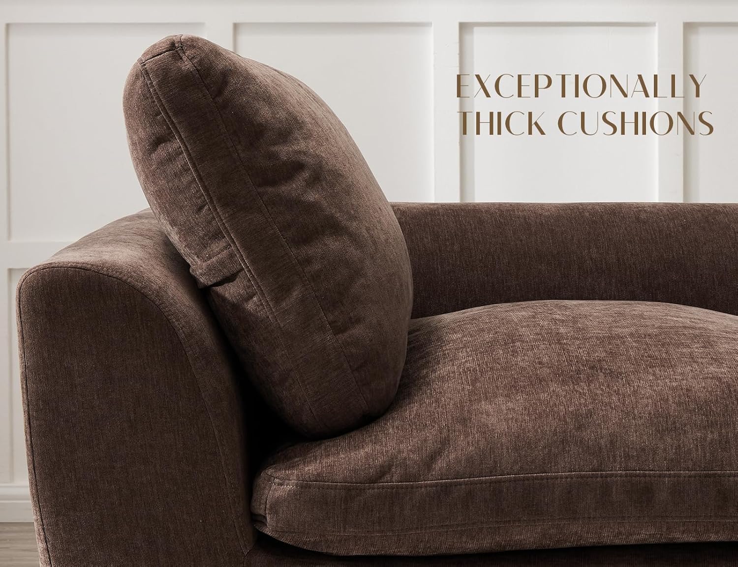 Canapé sectionnel Cloud de 110 pouces pour le salon, canapé convertible en L, canapé sectionnel 3 places