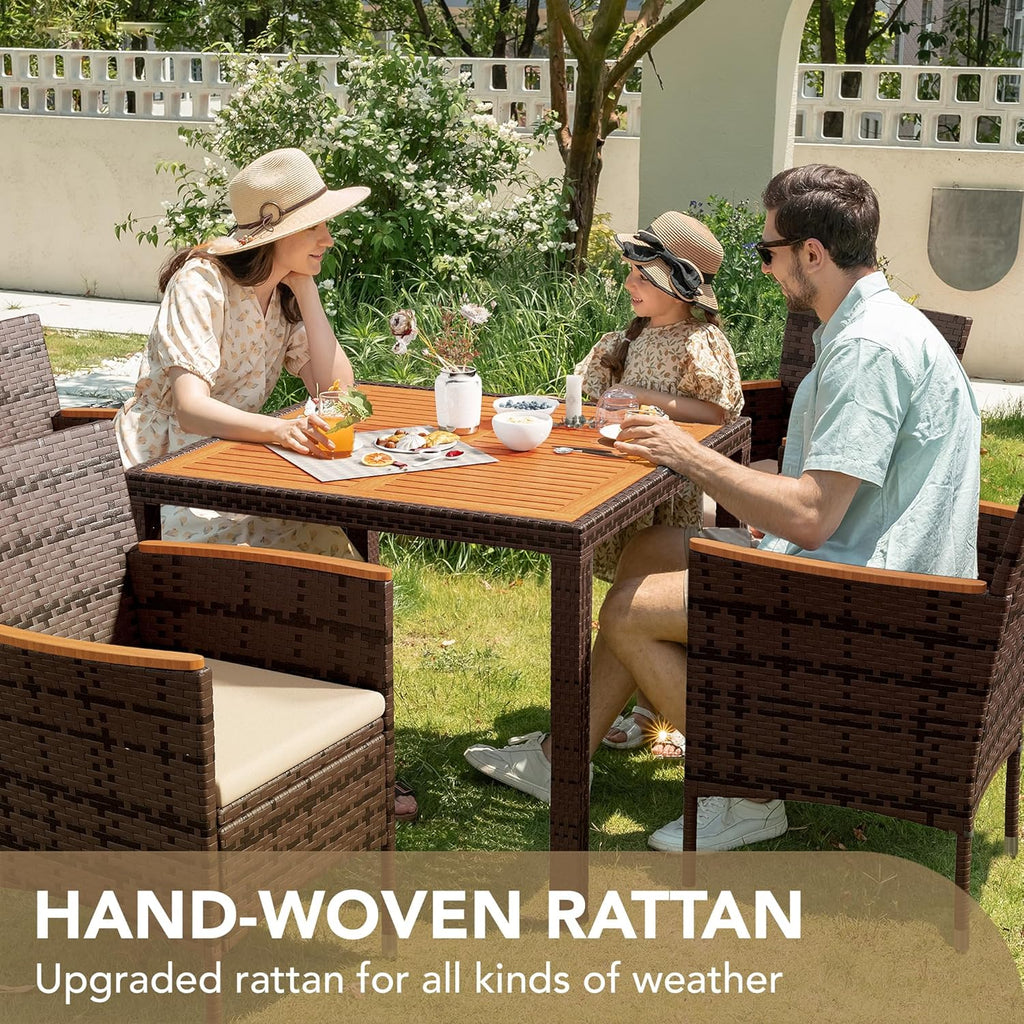 Ensemble de meubles de salle à manger Devoko 7 pièces, ensemble de salon de patio,