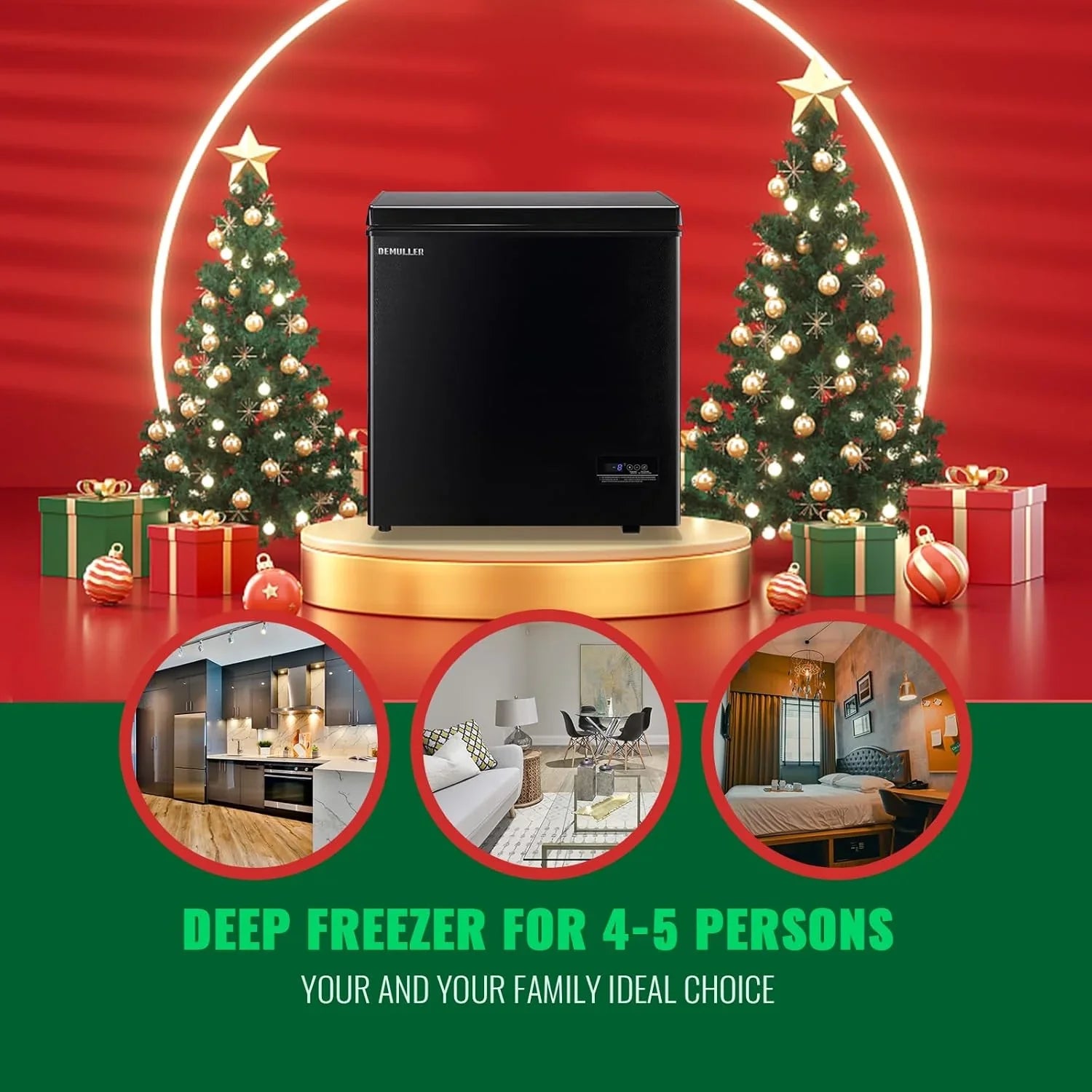 Congélateur vertical de 5,0 pieds cubes, congélateur autonome, mini-congélateur compact à chargement par le haut