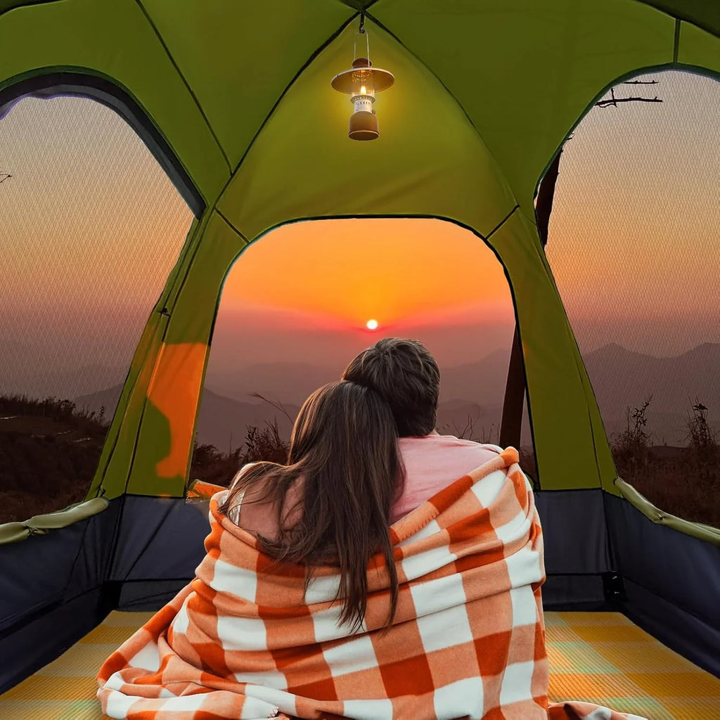 Tente de camping SUV, conception double couche imperméable PU3000mm, tente de voiture