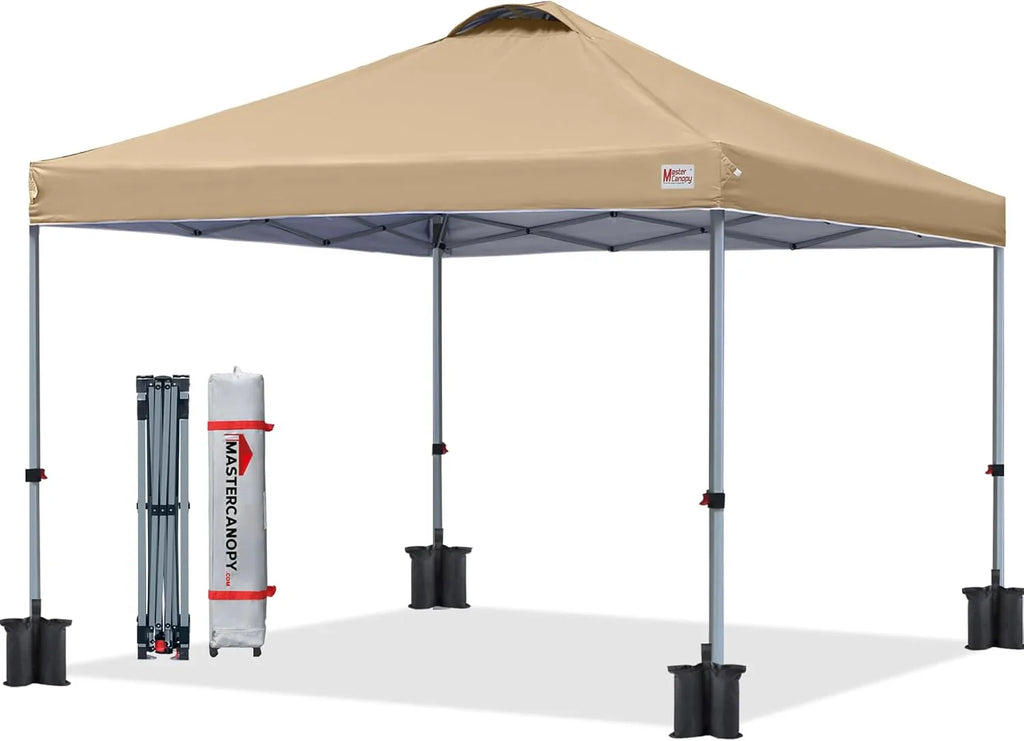 Tente pop-up robuste avec sac à roulettes (10 x 10, noir)