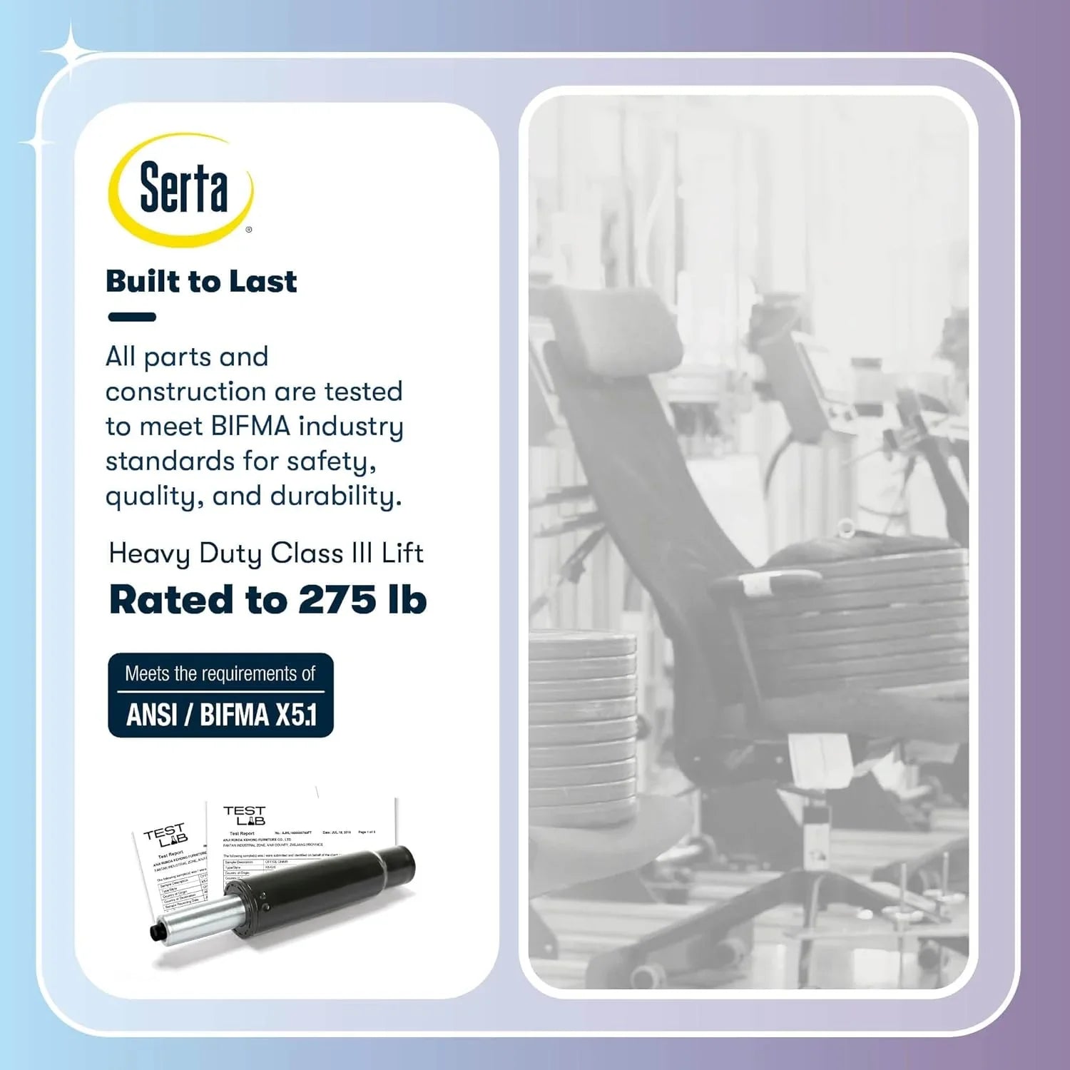 Chaise de bureau exécutive, bureau et chaise d'ordinateur ergonomiques