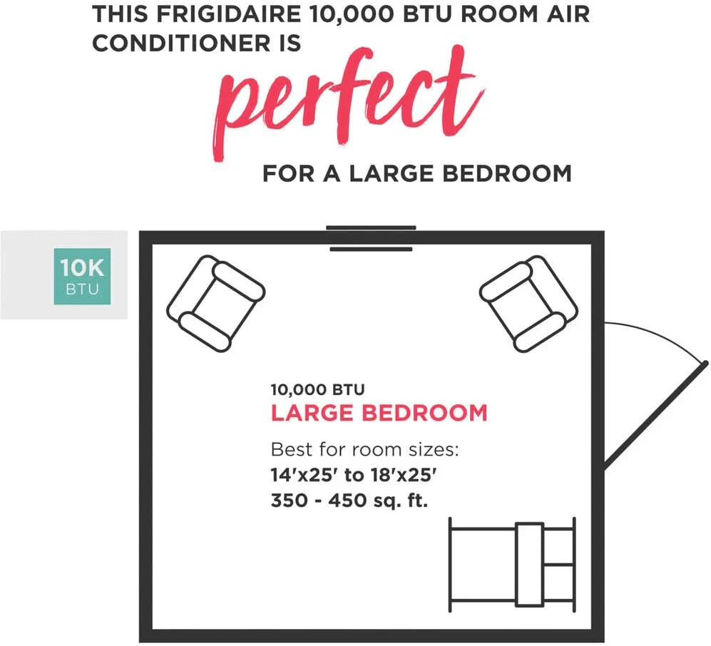 Climatiseur Frigidaire GHWQ103WC1 Inverter silencieux, 10 000 BTU, avec Wi-Fi