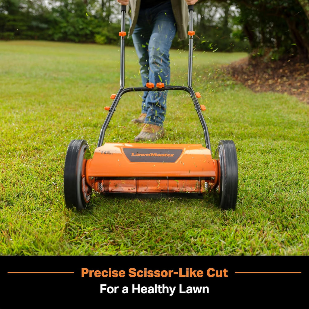 Tondeuse à gazon à poussée LawnMaster LMRM1801 18 pouces 5 lames