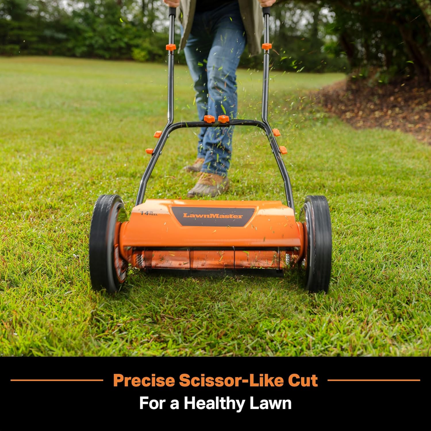 Tondeuse à gazon à poussée LawnMaster LMRM1801 18 pouces 5 lames