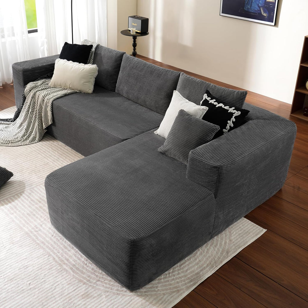 Canapé Ovios 104" Cloud Section Fauteuil en L, canapé modulaire moderne