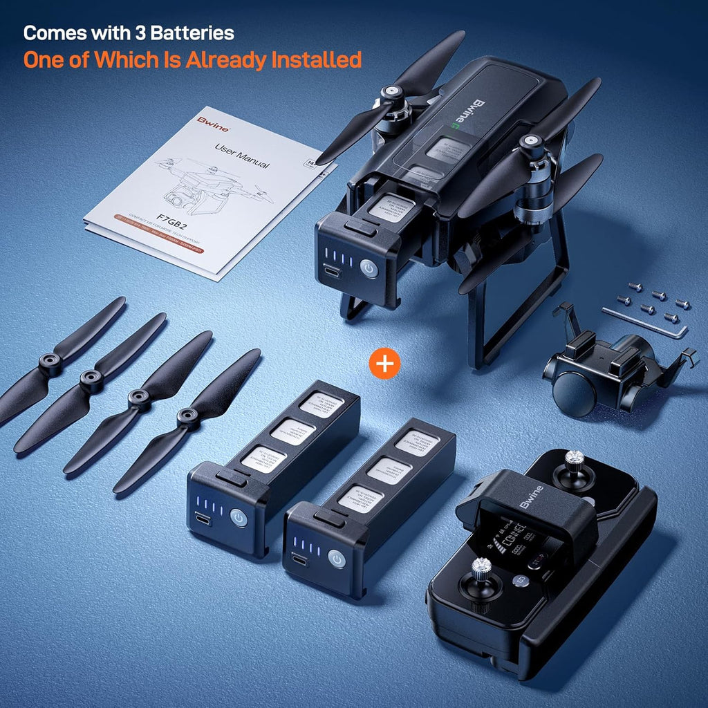 Drone de caméra spécifique pour adultes avec photographie aérienne 4K UHD, cardan 3 axes et contrôle à 10 000 pieds