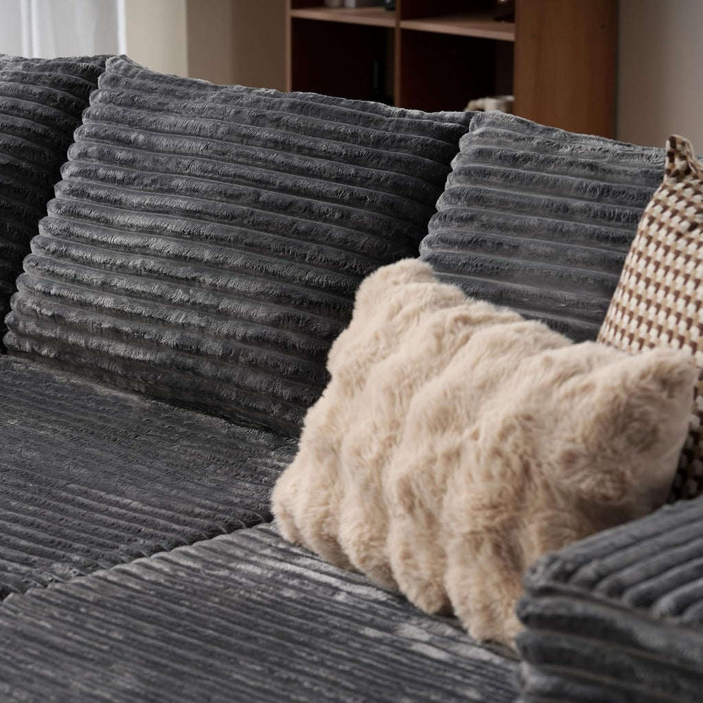 Canapé Ovios 104" Cloud Section Fauteuil en L, canapé modulaire moderne