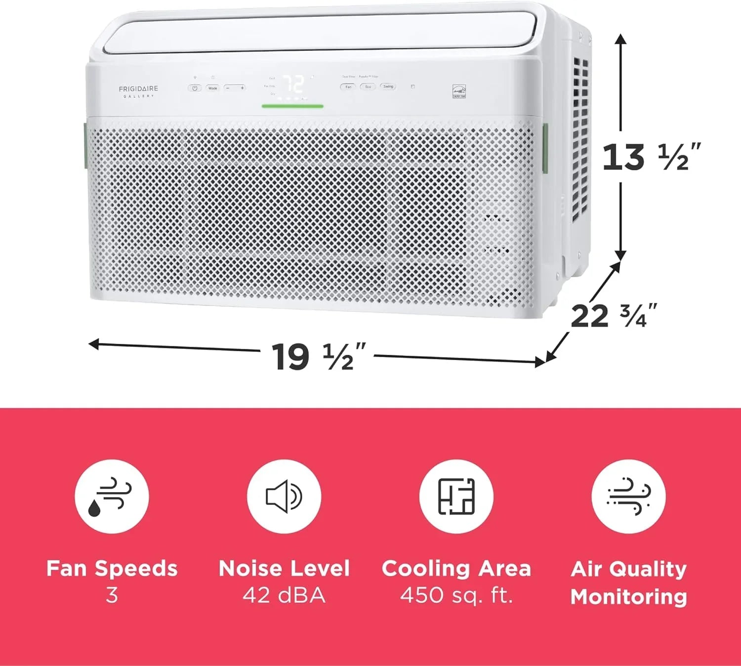 Climatiseur Frigidaire GHWQ103WC1 Inverter silencieux, 10 000 BTU, avec Wi-Fi