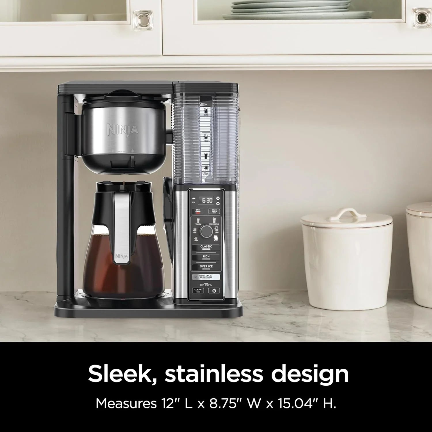 Cafetière extra large pour boissons chaudes et glacées, infusion rapide à froid, 4 modes d'infusion, 8 tailles (petite pour les voyages), cafetière une tasse, capacité de 12 tasses