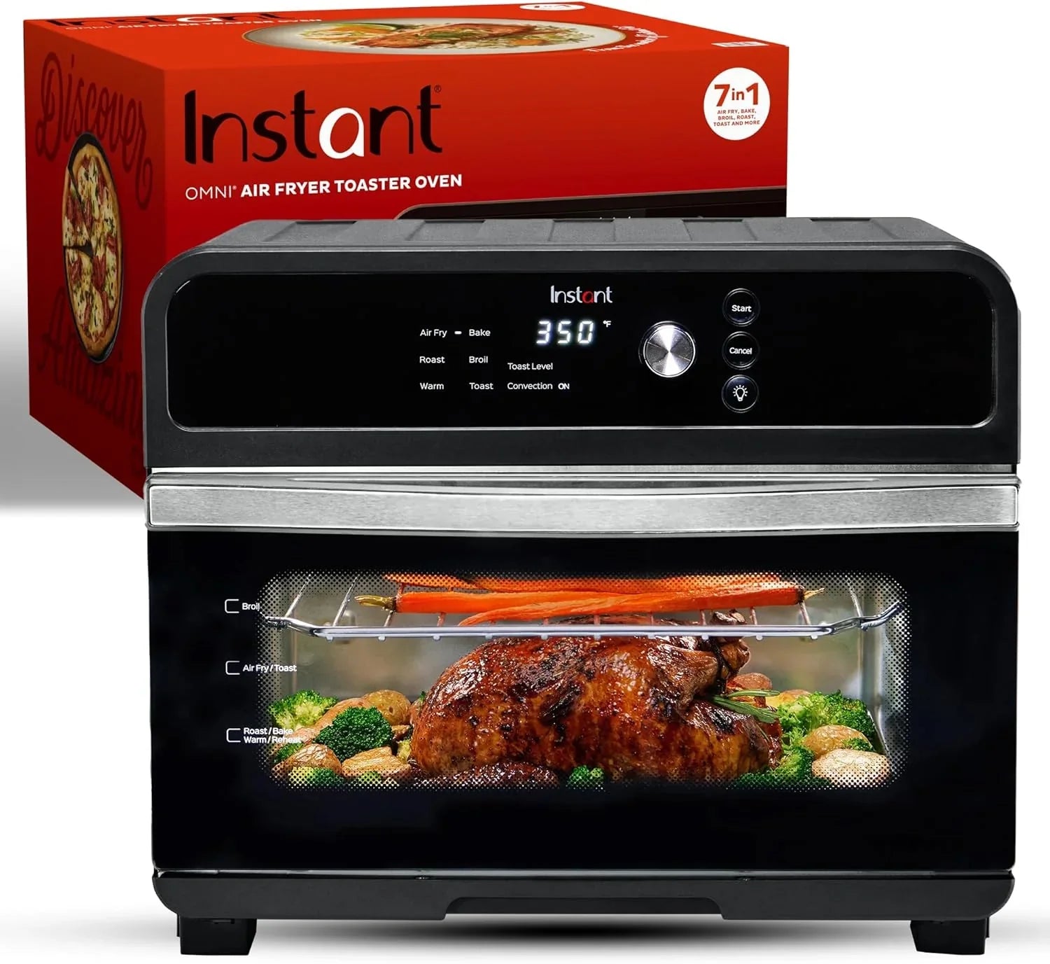 Friteuse à air Instant Pot Omni Plus 19QT/18L, fonction 10 en 1, convient aux pizzas de 12 pouces