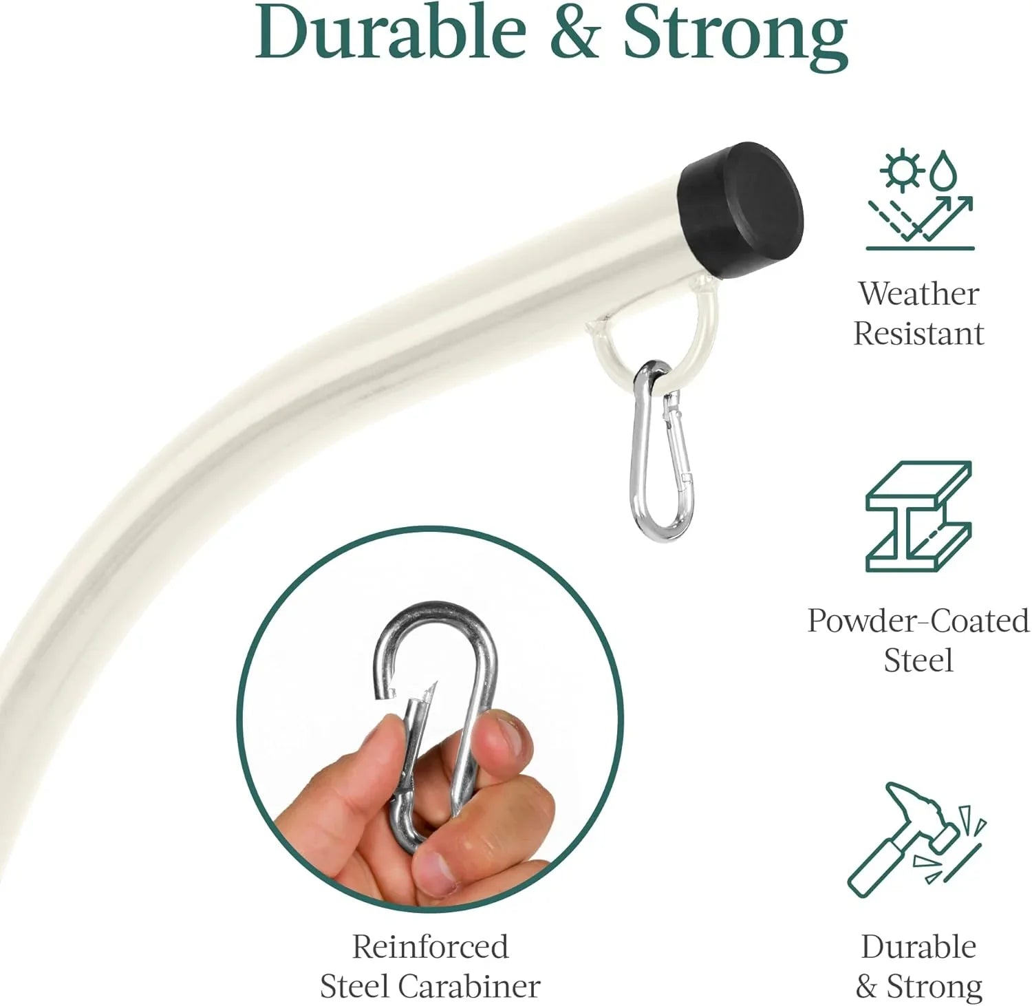 Support en C pour hamac en métal Best Choice Products