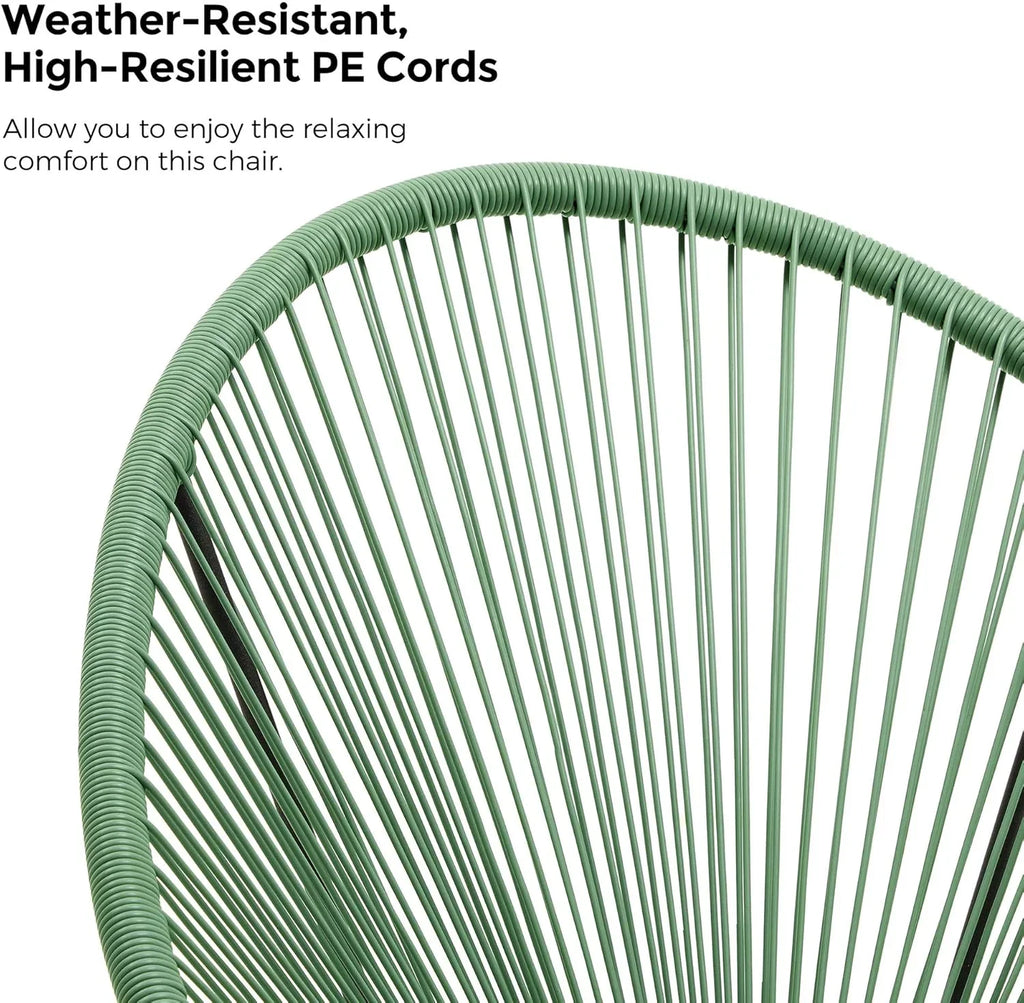 Canapé d'extérieur 2 places avec dossier en rotin synthétique