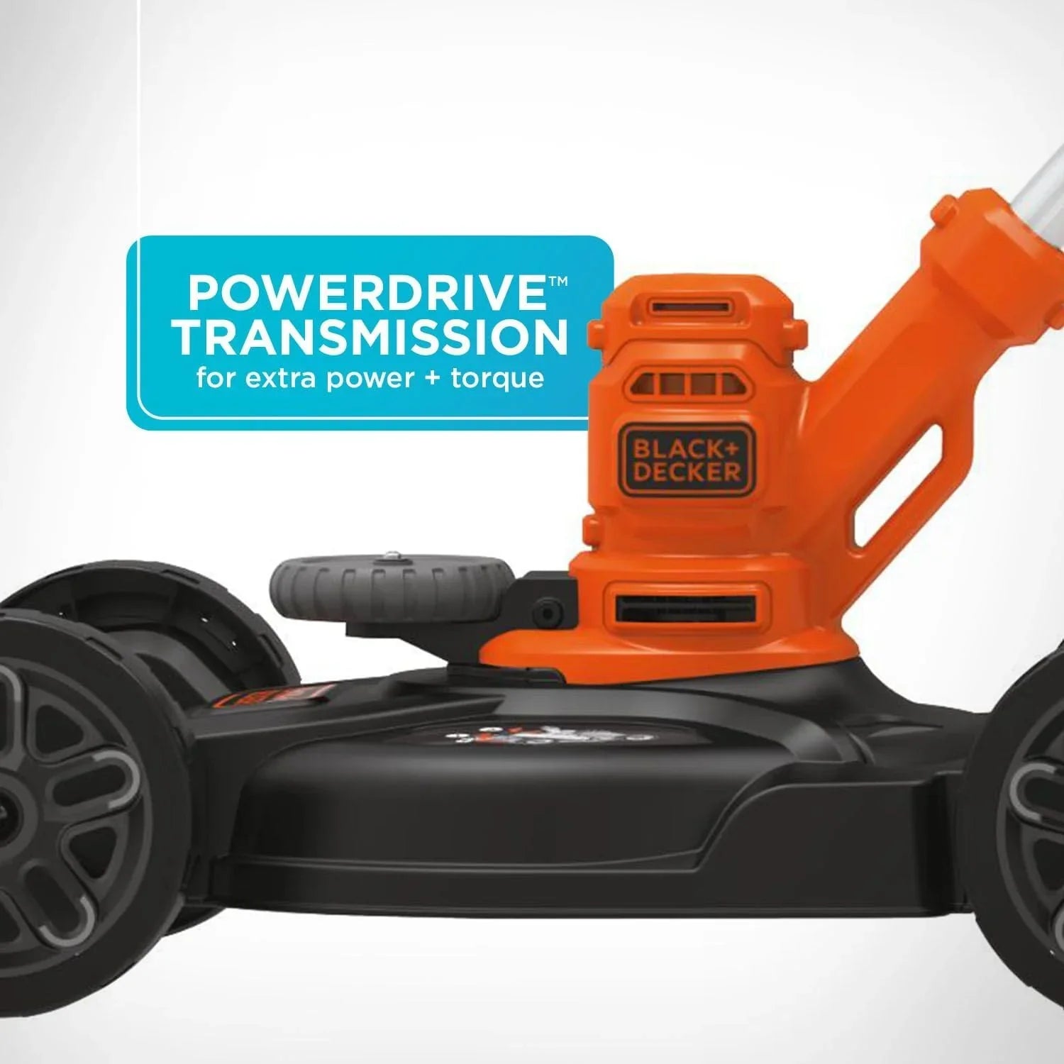 Tondeuse à gazon filaire 3 en 1 BLACK+DECKER, coupe-bordures et coupe-bordures, 12 pouces