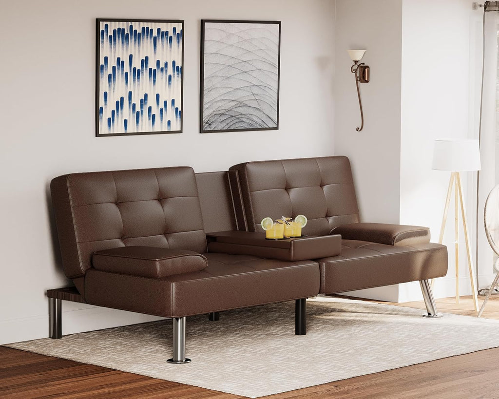 Canapé-lit futon Flamaker Ensemble futon pliant moderne Chaise longue convertible