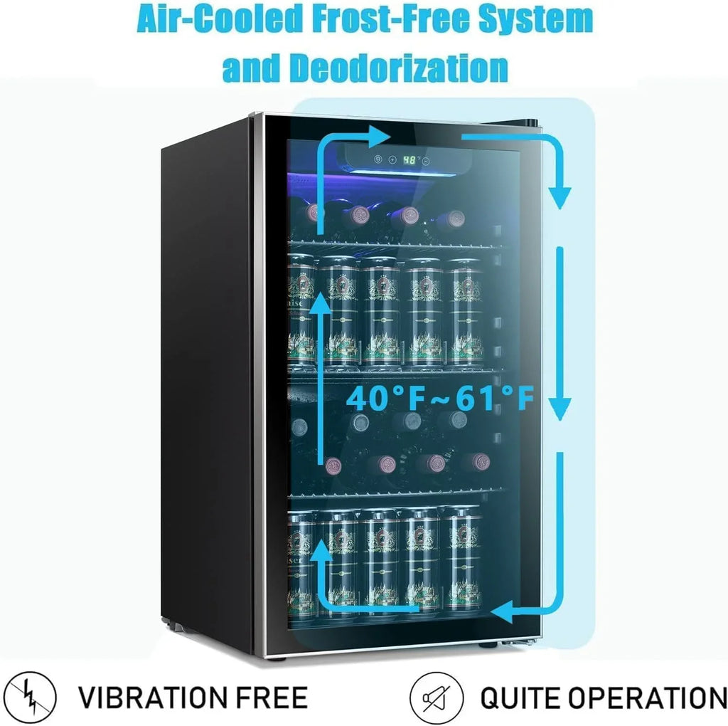 Refroidisseur à vin Antarctic Star 26 bouteilles 130 canettes Réfrigérateur à boissons Mini refroidisseur à vin