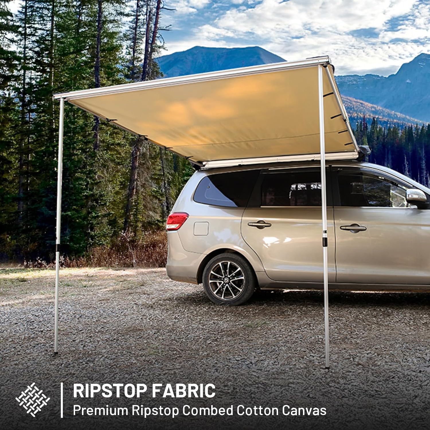 Auvent de voiture étanche de 2,4 m x 2 m pour camping-cars et camions