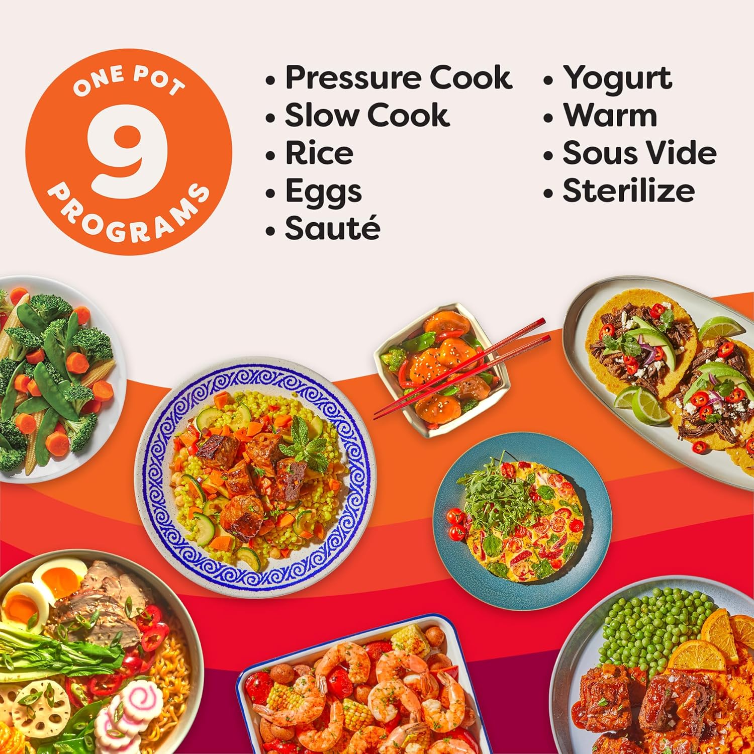 Autocuiseur multifonction 9 en 1, autocuiseur, mijoteuse, cuiseur à riz, cuiseur vapeur, sauteuse, yaourtière