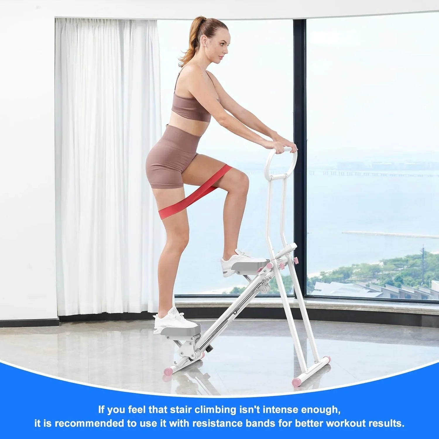 Stepper de gym à domicile, équipement cardio pliable, machine monte-escaliers
