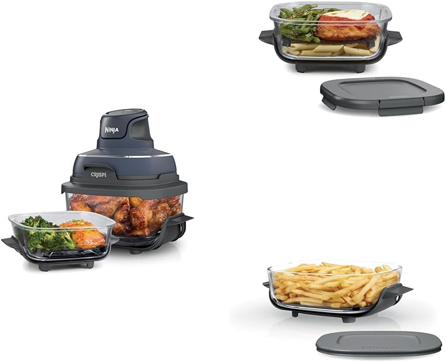 Ninja Crispi Friteuse à air portative en verre 4-en-1
