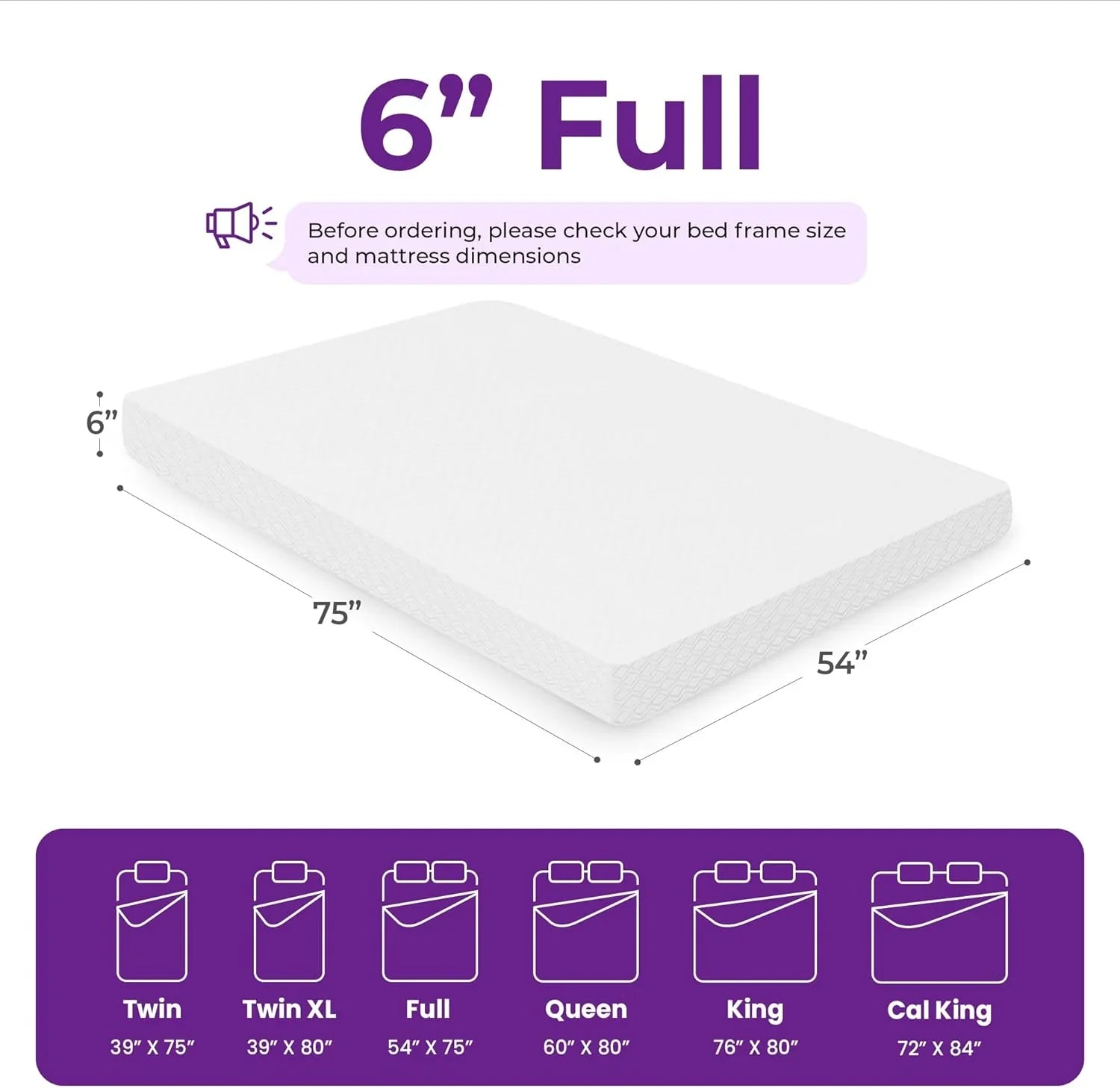 Matelas en mousse à mémoire de forme GAESTE de 8 pouces, entièrement rafraîchissant, matelas dans une boîte