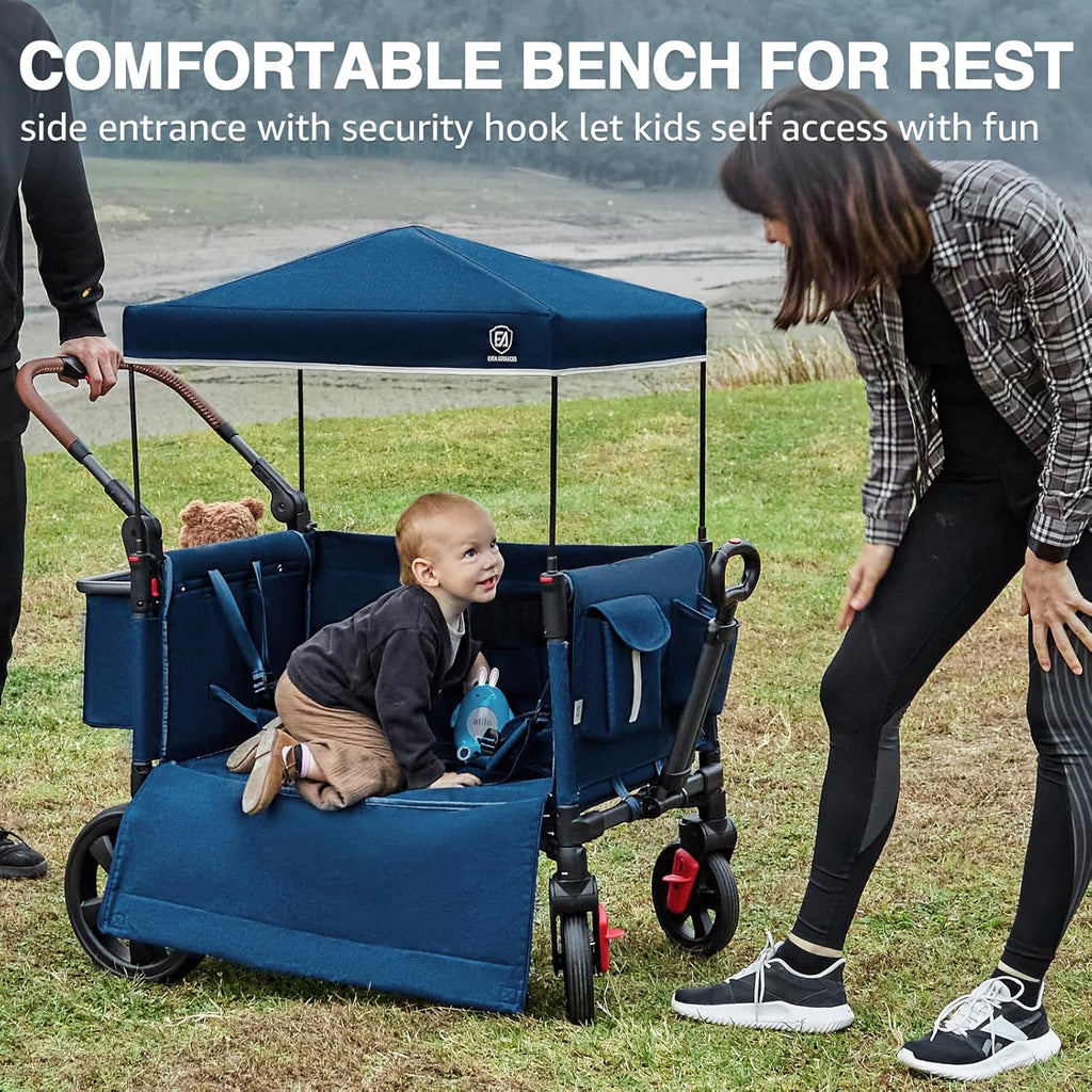 Poussette de voyage à fermeture éclair latérale EVER ADVANCED, poussette push-pull,