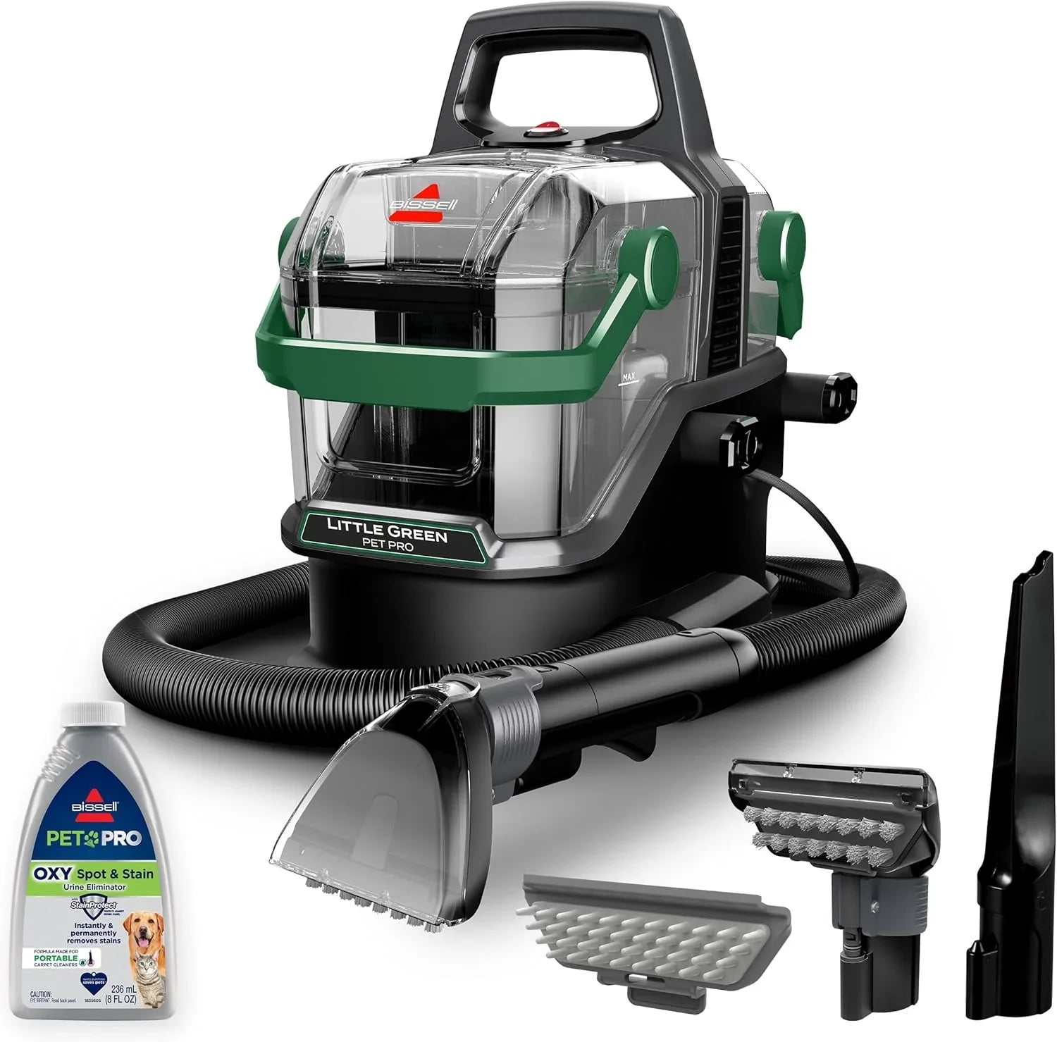 Nettoyeur de tapis portable BISSELL, nettoyeur en profondeur portable pour tapis et tissus d'ameublement, nettoyeur de détails pour voiture/auto