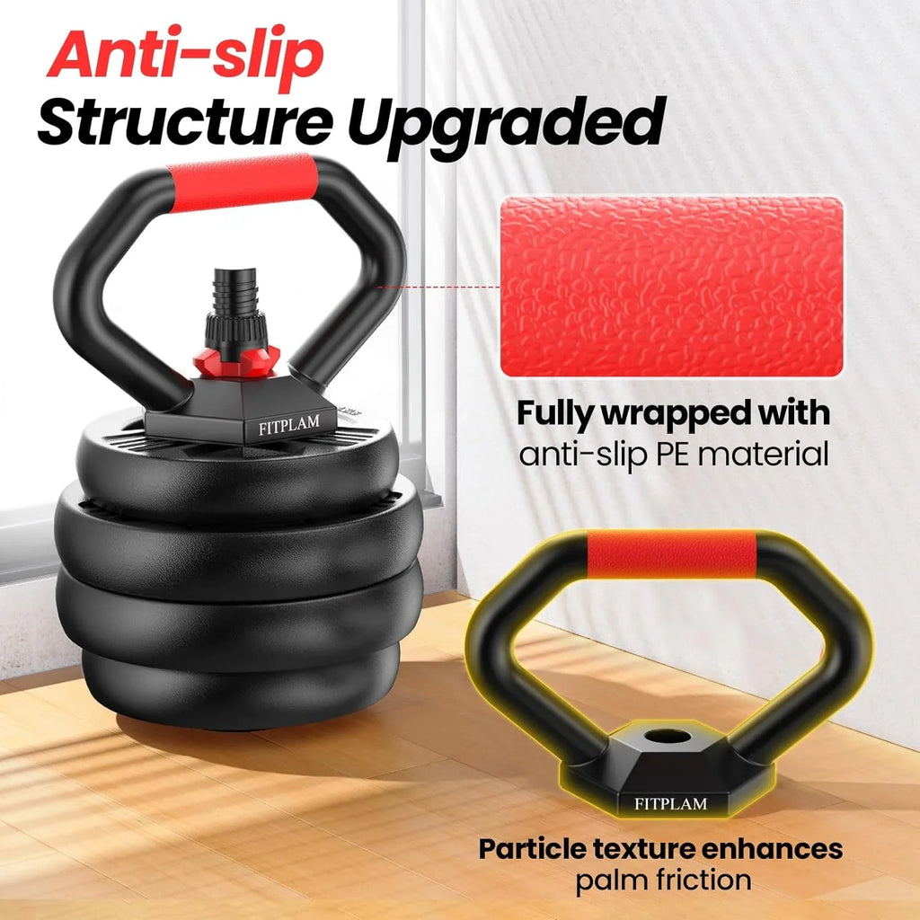 Kit d'haltères réglables avec écrous améliorés Barre, support de pompes, support de pompes