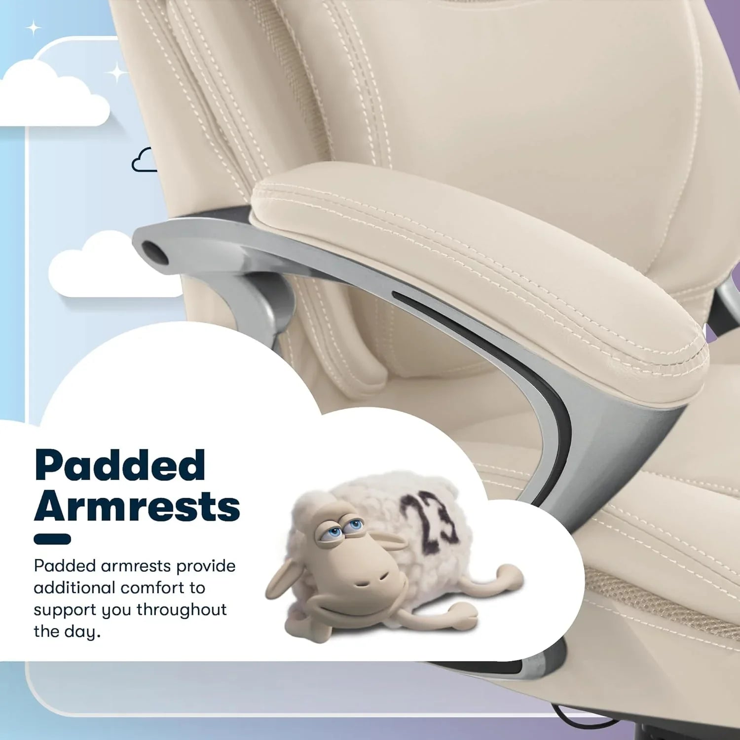 Chaise de bureau exécutive, bureau et chaise d'ordinateur ergonomiques