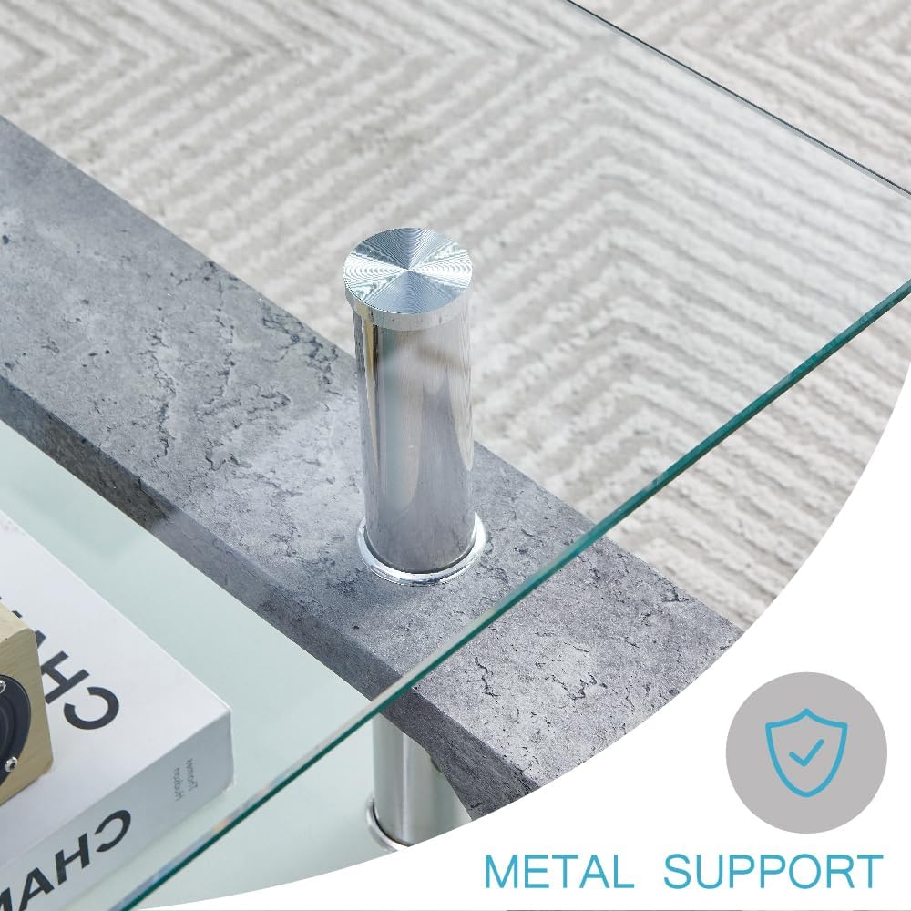 Table basse rectangulaire de salon, table basse d'appoint moderne