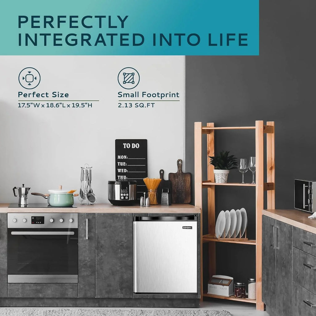 Congélateur vertical, 3,0 pieds cubes, mini-congélateur compact à une porte