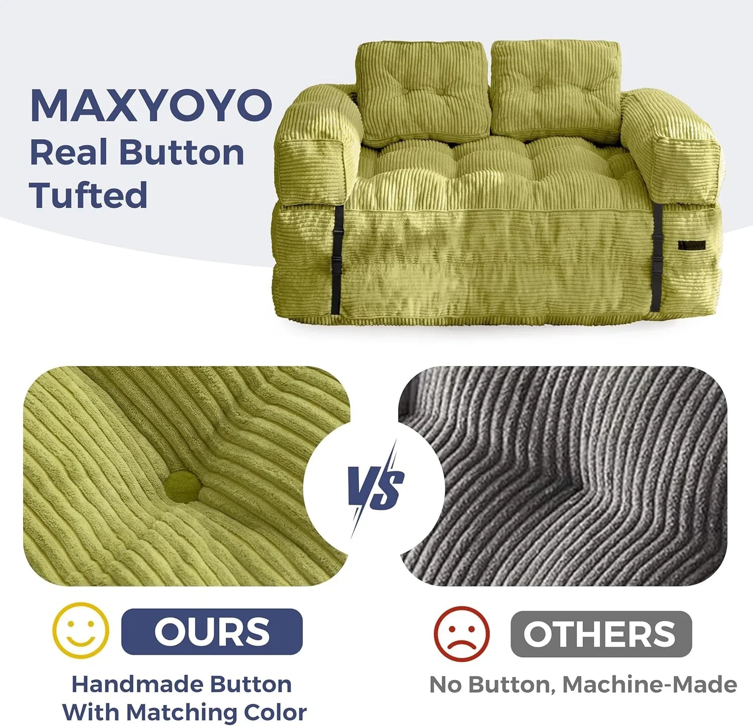 Canapé-lit pliant, canapé-lit convertible en L avec accoudoirs et oreillers