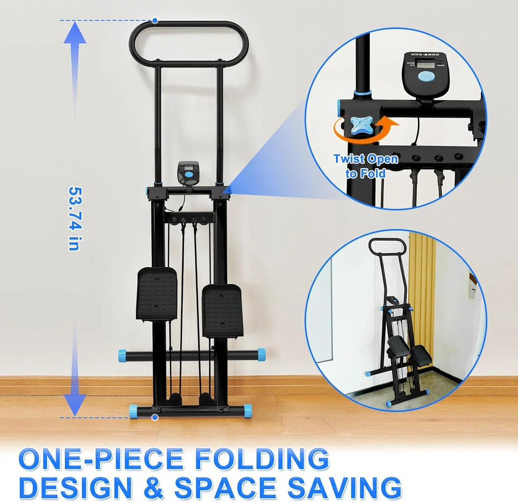 Stepper de gym à domicile, équipement cardio pliable, machine monte-escaliers