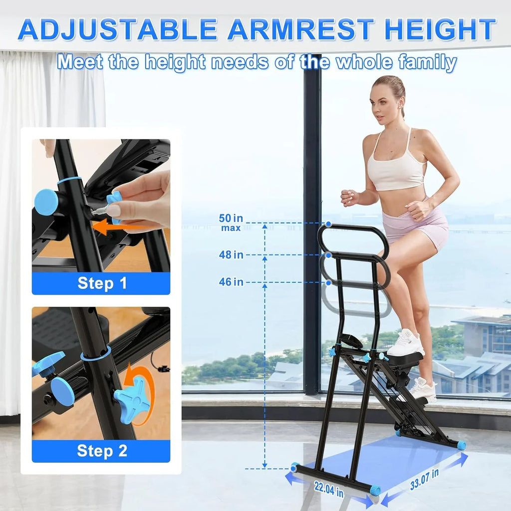 Stepper de gym à domicile, équipement cardio pliable, machine monte-escaliers