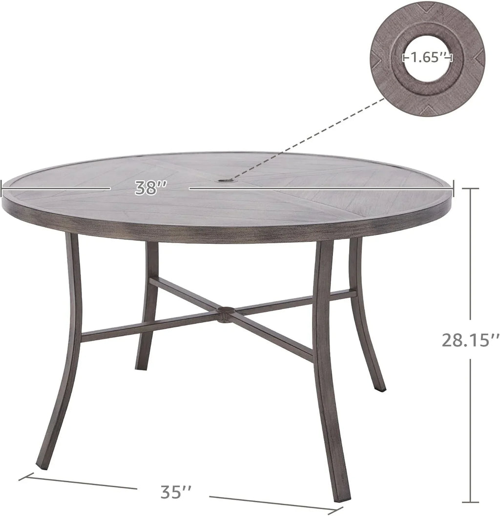 Ensemble table et chaises de salle à manger d'extérieur 5 pièces NATURAL EXPRESSIONS