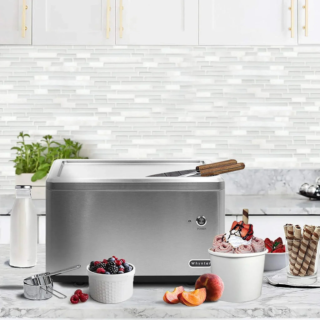 Sorbetière Whynter ICR-300SS 0,5 pinte en acier inoxydable avec compresseur