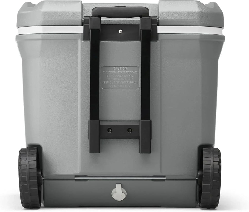 Glacière portable isotherme à roulettes Coleman, glacière rigide d'extérieur étanche, conserve la glace jusqu'à 5 jours, 100 litres