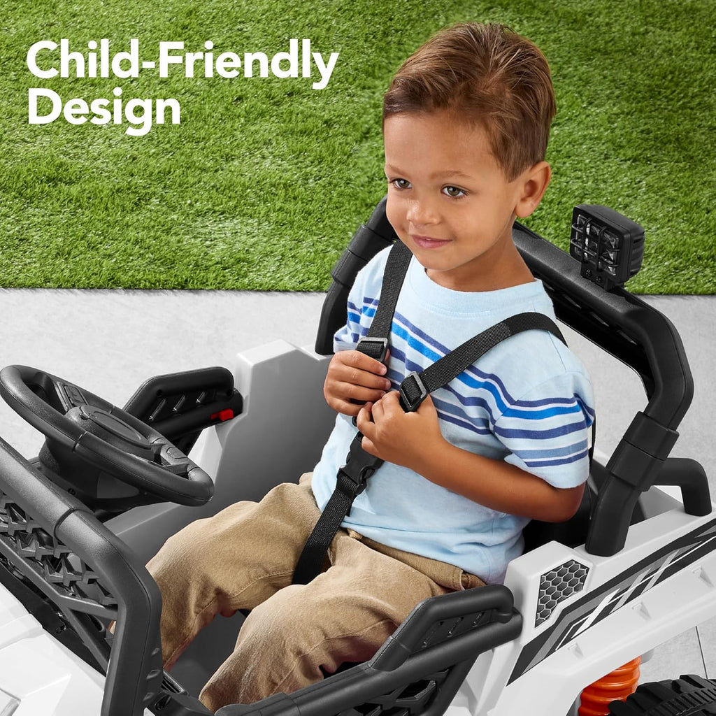 Voiture électrique UTV noire pour enfants