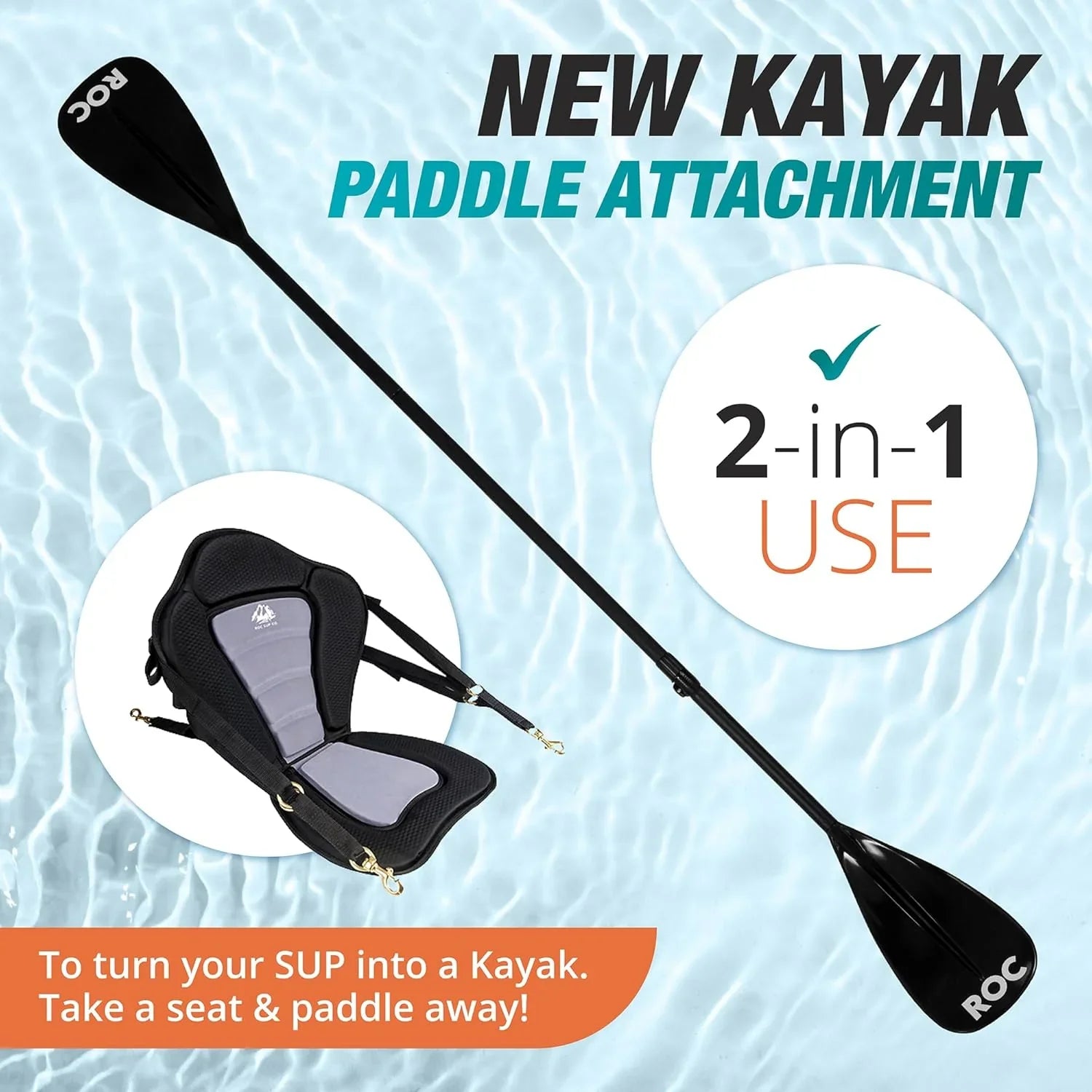 Planche de stand-up paddle gonflable ROC, accessoires de planche SUP paddle de haute qualité