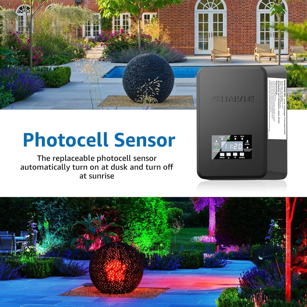 Kit d'éclairage paysager à LED, lumières de paysage imperméables à changement de couleur