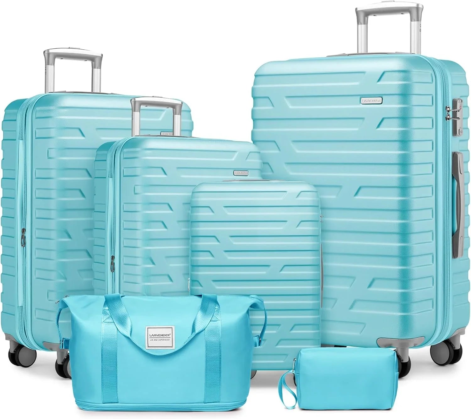 Ensemble de bagages à main légers et extensibles à coque rigide de 6 pièces
