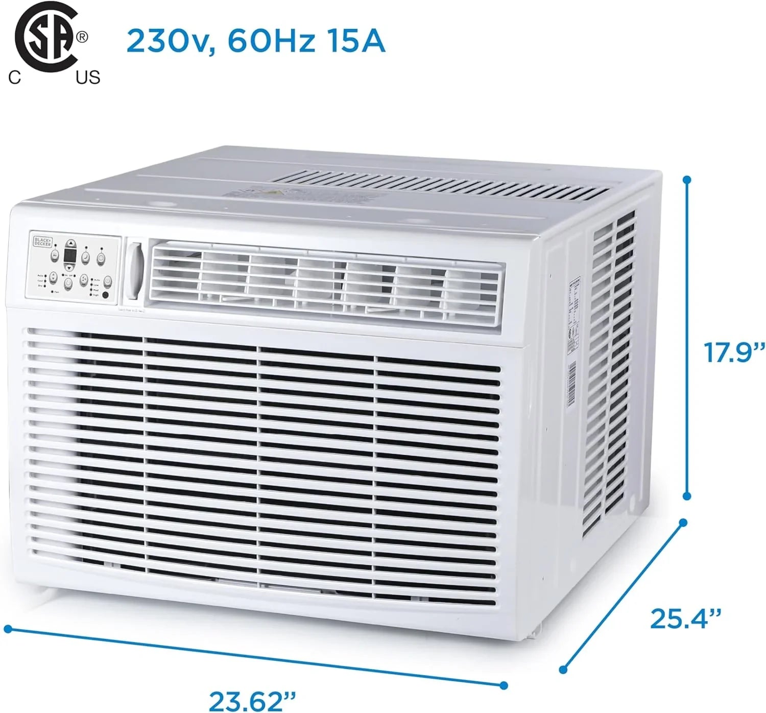 Climatiseur de fenêtre BLACK+DECKER 5000 BTU, refroidit jusqu'à 150 pi2.