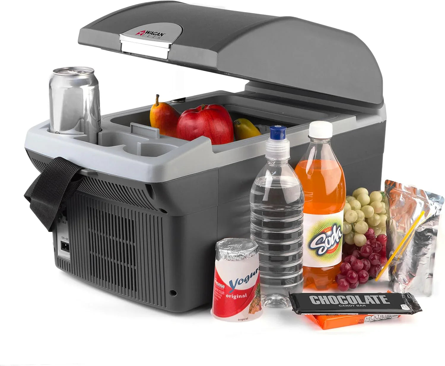 Glacière/chauffage thermoélectrique personnel, capacité de 14 litres, glacière électrique portable pour voiture avec 12/24 V CC, réfrigérateur compact 12 V