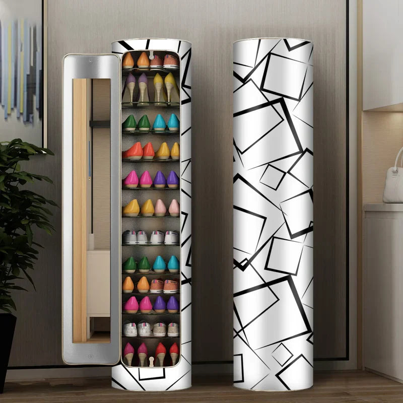 Armoire à chaussures rotative de désinfection multicouche de grande capacité