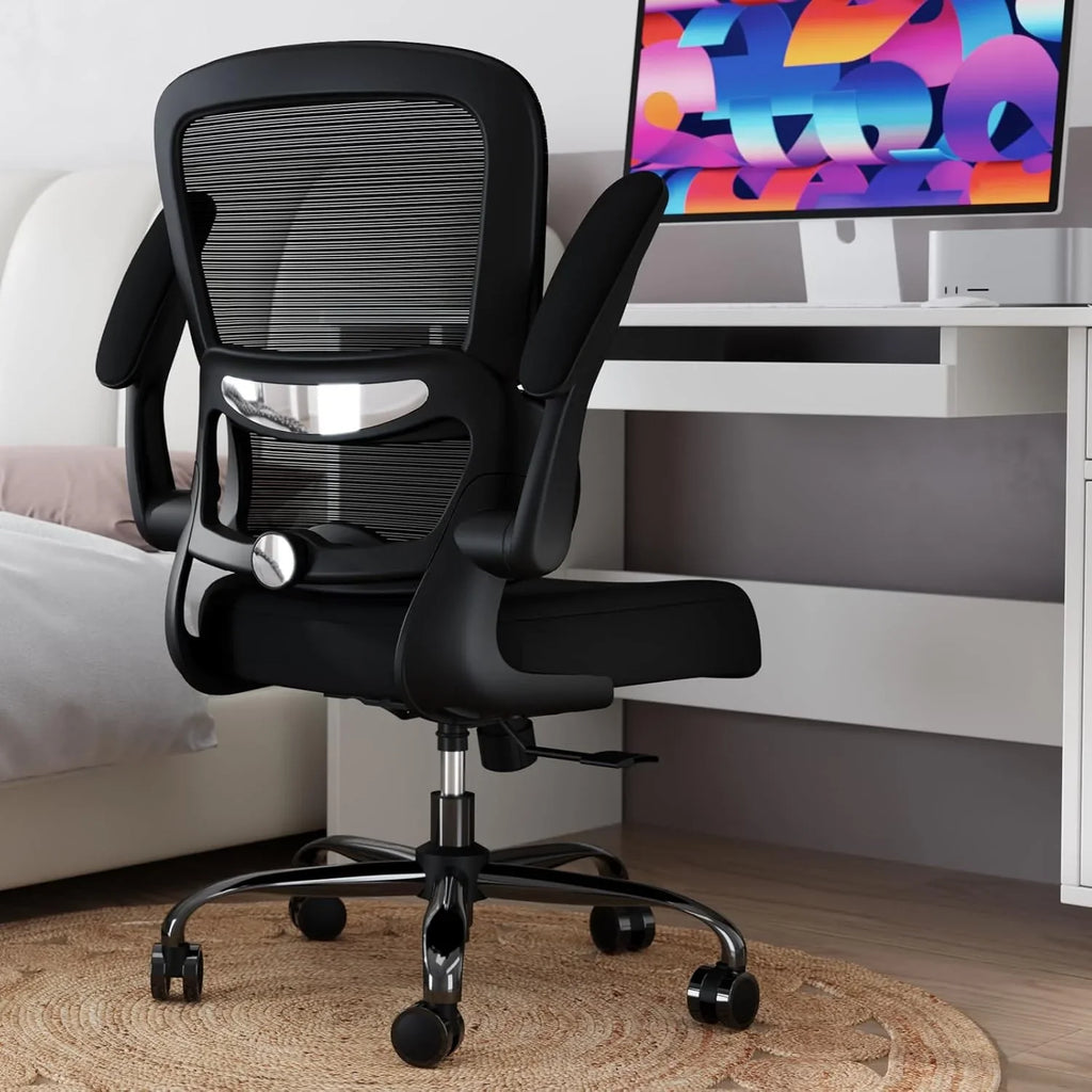 Chaise de bureau ergonomique TRALT, capacité de 150 kg, en maille, avec roulettes