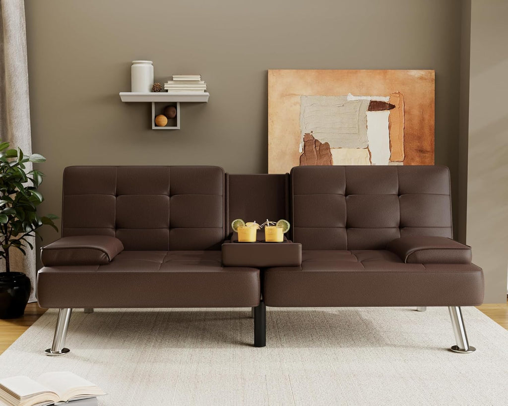 Canapé-lit futon Flamaker Ensemble futon pliant moderne Chaise longue convertible