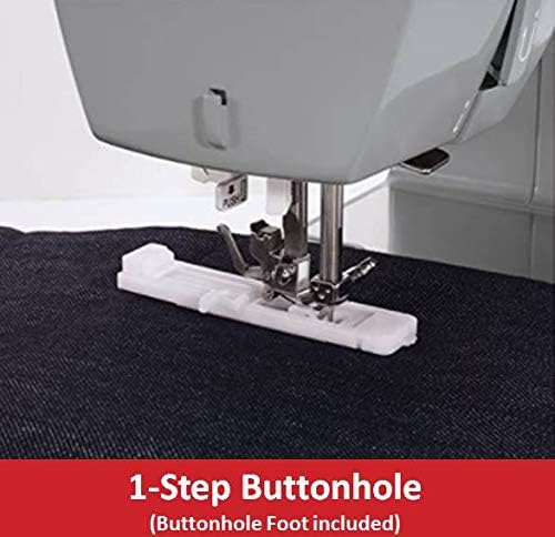 Machine à coudre robuste 4423 à grande vitesse (kit d'accessoires inclus) 97 points Boutonnière en une étape