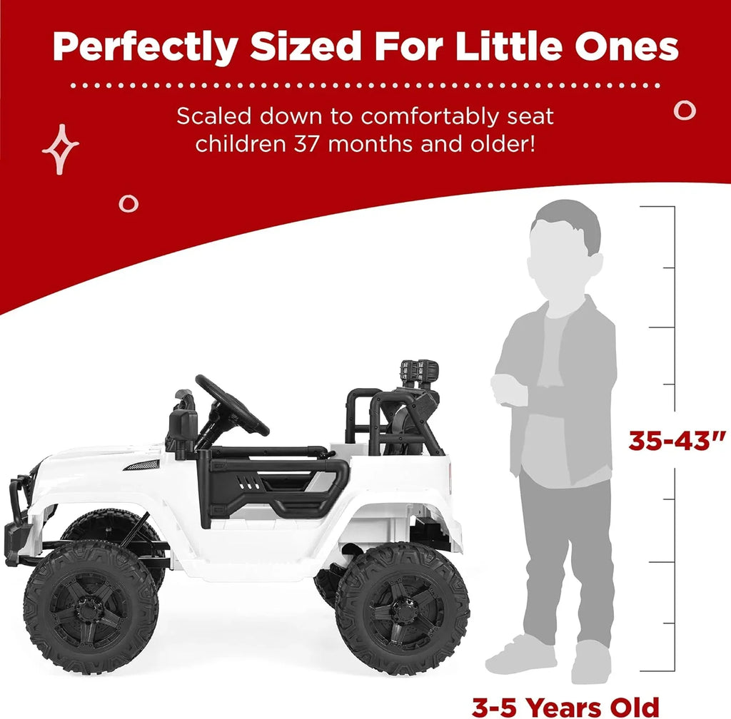 Camion-voiture pour enfants Best Choice Products 12 V avec suspension à ressort et lumières LED