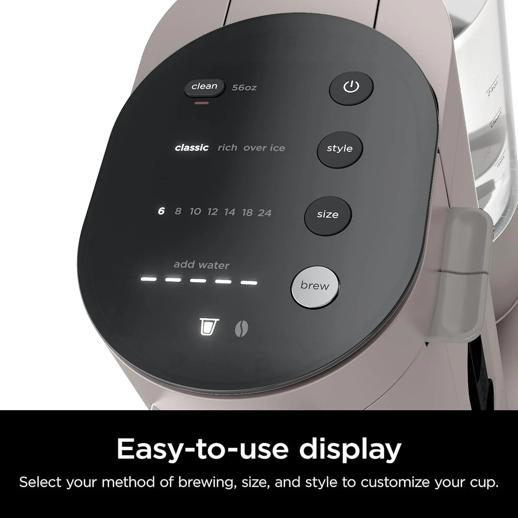 Cafetière mono-tasse Ninja Pods & Grounds, compatible avec les dosettes de café K-Cup